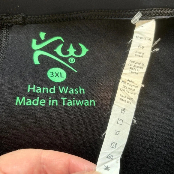 Kutting Weight 3XL Neoprene Sauna Suit Pants Men's Black Weight Loss - Picture 3 of 5